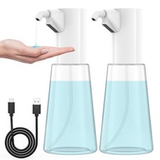 2 Pack Automatic Liquid Soap Dispenser Touchless,Hand & Dish Electric Dispens...