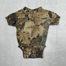 VINTAGE Jordan Lee Originals Romper Infant 3-6 Months Camo Made In USA Hunting