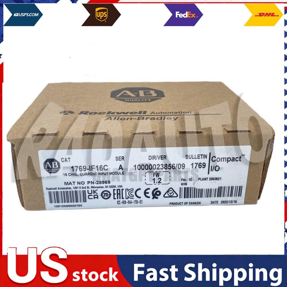 Allen Bradley 1769-IF16C CompactLogix 16 Pt A/I Current Module AB US Free Tax