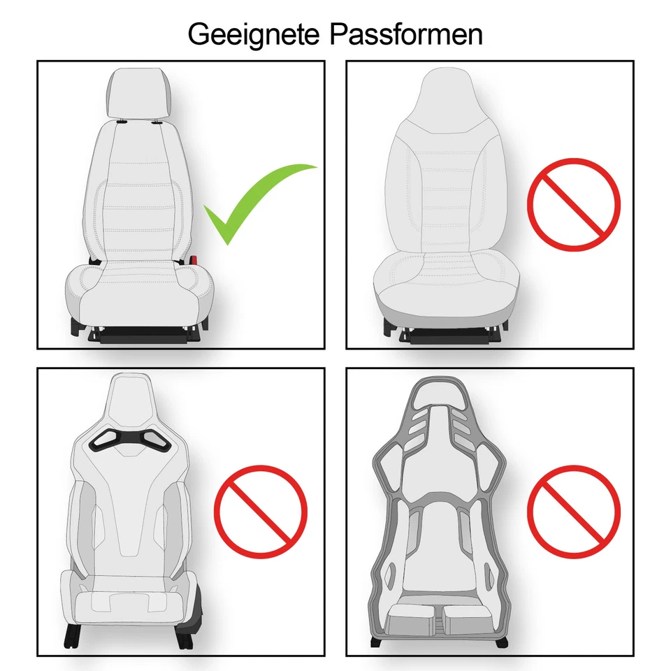 Car Seat Covers Protector Covers Fits Subaru Justy Gray Complete M03K - Image 3 of 4