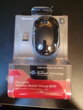 New Microsoft Wireless Mobile Mouse 6000 Blac...