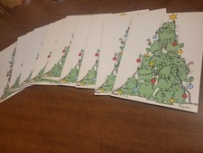 Lot of 10 Sandra Boynton Christmas Cards Vintage 1983