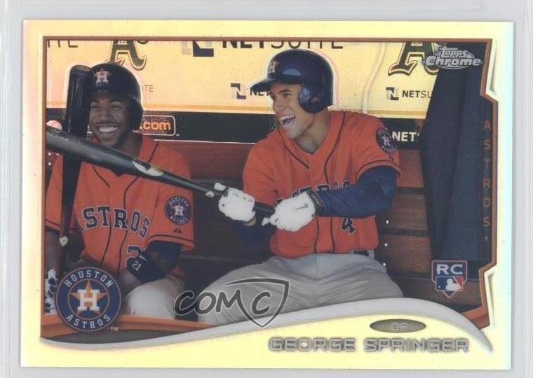 2014 Topps Chrome Refractor George Springer #138 Rookie RC 8b2