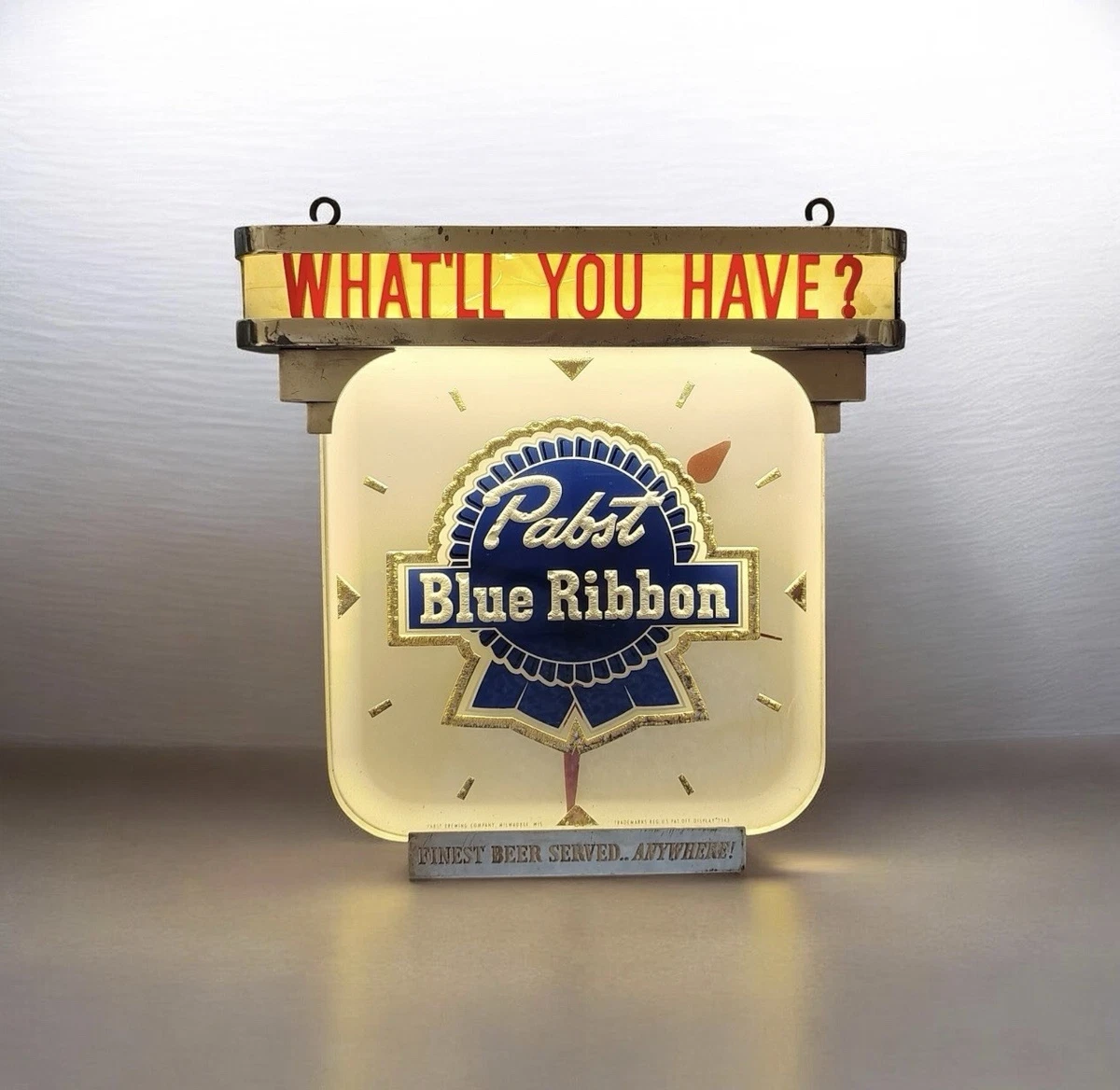 Pabst Clock In Collectible Pabst Signs & Tins for sale | eBay