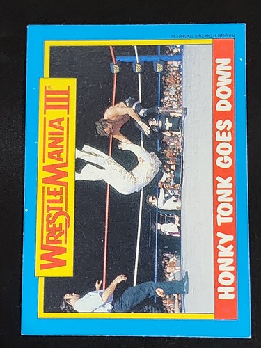 1987 Topps WWF Jake The Snake Roberts, Honky Tonk Man #52 card