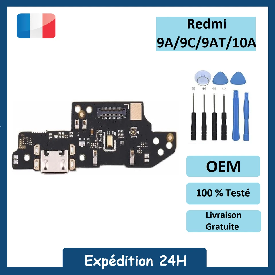Connecteur de Charge Redmi 9A/9C/9AT/10A + Outils - Photo 1/1
