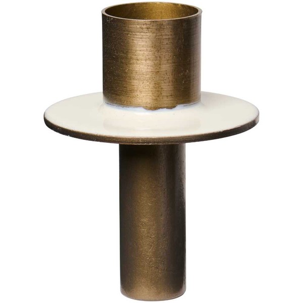 Ib Laursen Kerzenhalter Flaschenstecker 2-Farbig Butter Cream Gold F 1 Stabkerze-image