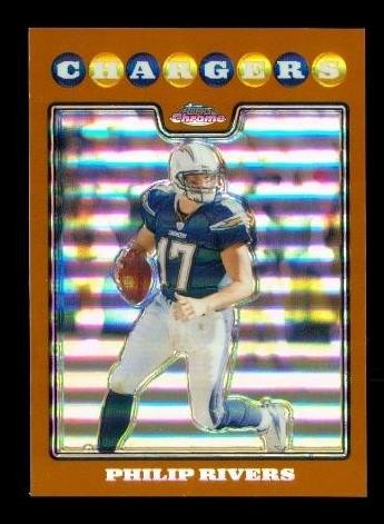 2008 Topps Chrome Copper Refractor 60/425 Philip Rivers TC23 San Diego Chargers