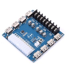 24 Pins ATX Power Supply Breakout Board Module Adapter Power Connector Suppor...