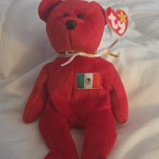 Ty Beanie Babies Osito Bear Mexico Flag Plush 1999 Ages 3 Years  Up