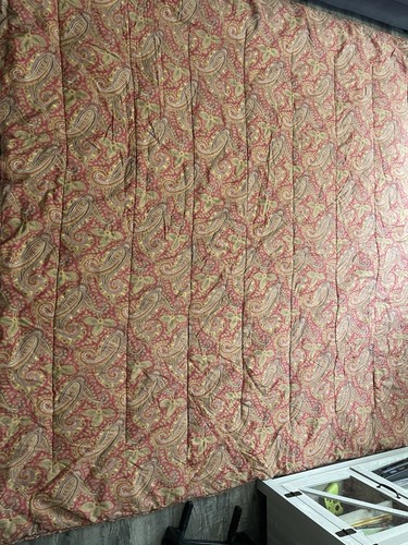 Vintage Lauren Ralph Lauren Bettdecke Square Full/Queen Heavy Paisley 88 x 88 - Bild 3 von 11