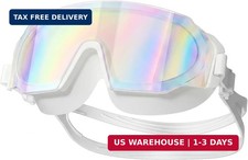 Swimming Goggles for Adult Men Women, Anti-Fog Wide View Clear Goggles, Fun Po