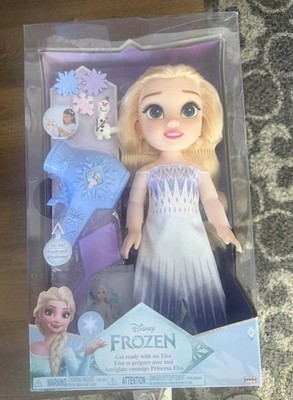 Disney Princess Frozen 2 ''Get Ready with Me'' Large Elsa Doll & Hair Styling Set