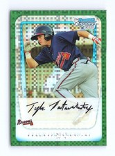 2011 Bowman Chrome Tyler Pastornicky #BCP141 Prospects Green X-Fractors