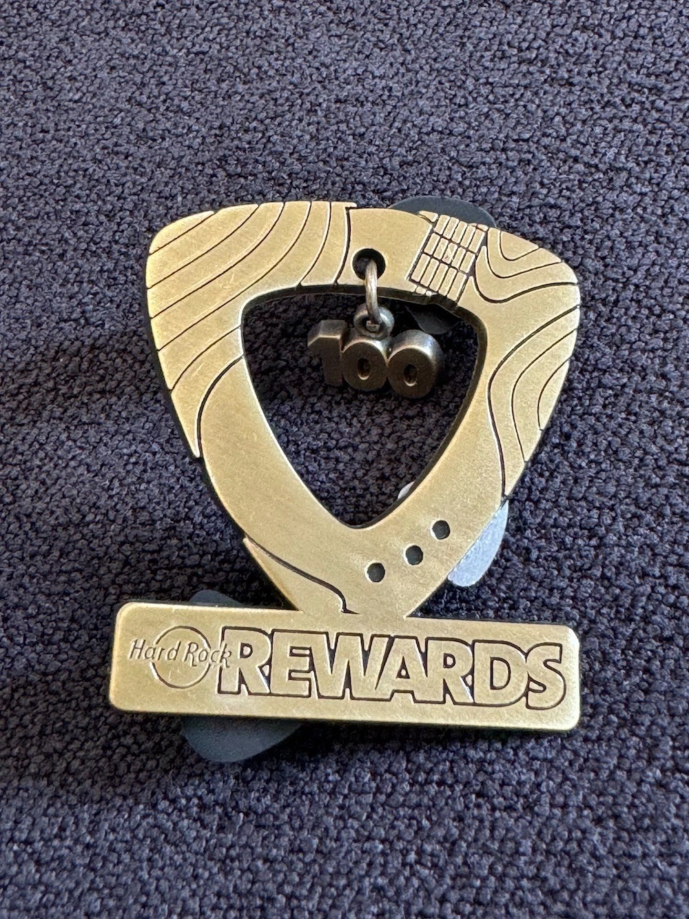Hard Rock Cafe Rewards 100th Visit Pin
