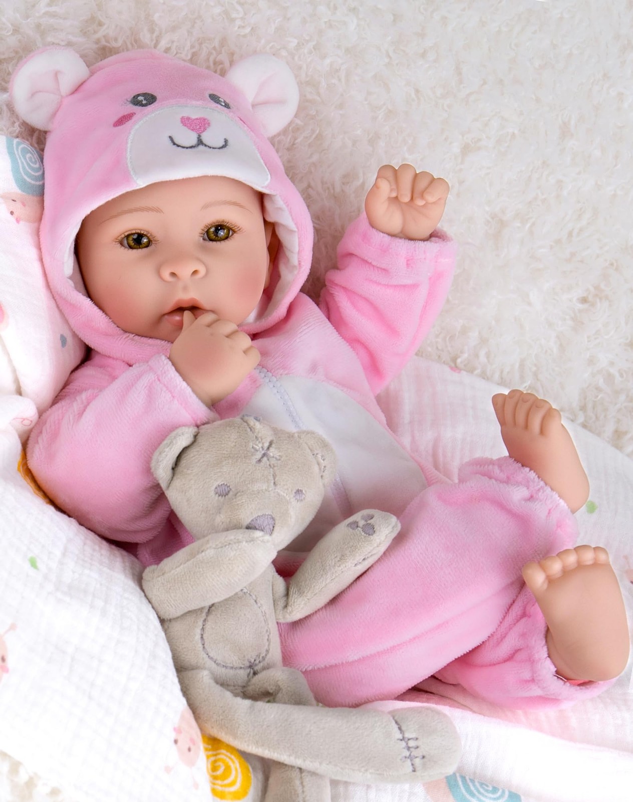 Realistic, 17-inch Lifelike Soft Body Baby Girl That Look Re