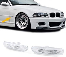 FRECCE LATERALI BIANCHE CHIARE BMW SERIE 3 E46 98-01 BERLINA + TOURING MSPORT M3