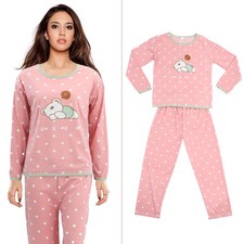 Household Sleepwear Suit Loungewear Sets for Women Cotton Pajamas Ladies