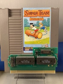 Super Team Games (Nintendo NES, 1988) Authentic - Tested & Working Fast Shipping