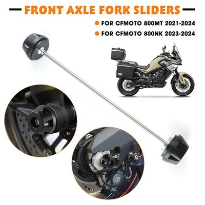 Für CFMOTO 800MT 800NK 2023-2024 Crash Sturzpad Vorderrad Achse Gabel Schieber