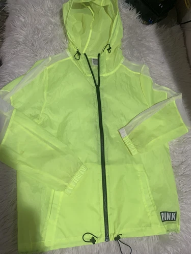 UNDERCOVER Giacca a vento Victorias Secret rosa con cappuccio donna taglia XS