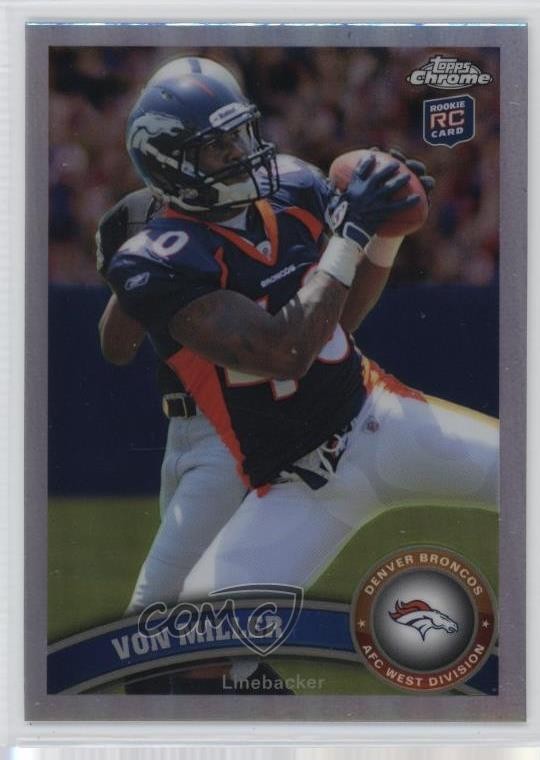 2011 Topps Chrome Refractor Von Miller #212 0nr3