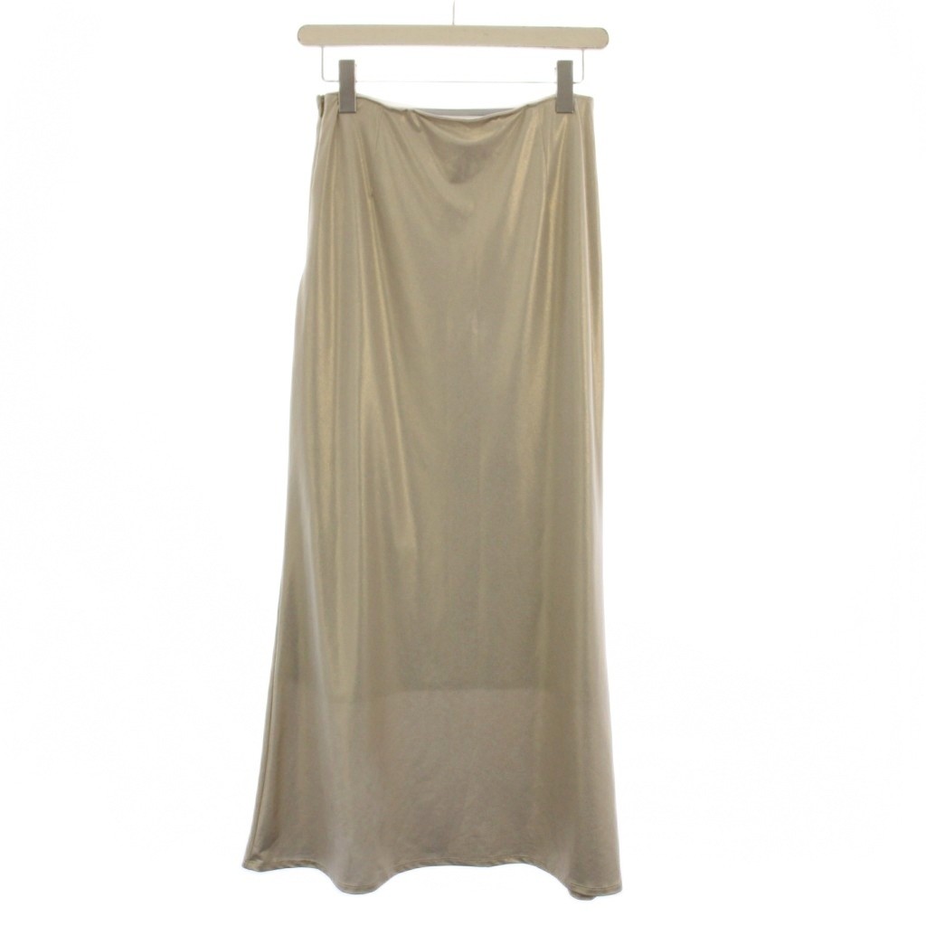 Ameri VINTAGE 23SS Pencil Glitter Flare Skirt Bei… - image 2