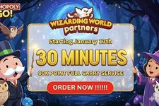 Monopoly Go   Partner Event - Wizarding World   Slot 30 Min  Full carry 80k