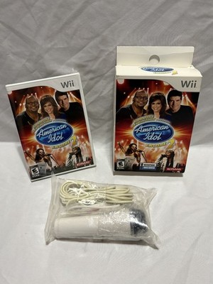 American Idol Encore 2 Nintendo Wii Complete in Box Game and Microphone are New
