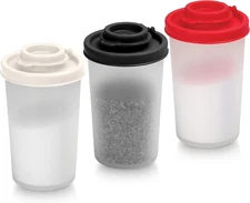 SIGNORAWARE Salt and Pepper Shakers Moisture Proof Mini Salt Shaker to go Cam...