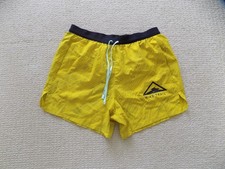 MENS M MEDIUM NIKE FLEX STRIDE TRAIL RUN RUNNING SHORTS 5" YELLOW CQ7949 735
