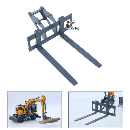 USED Metal Fork for 1/14 Hydraulic RC Excavator 914 Mini RC Digger Model Vehicle