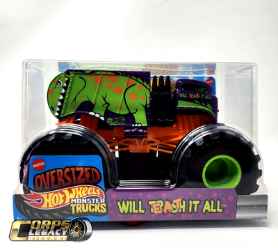 【未開封】Hot Wheels MONSTER TRUCKS まとめ売り Hot Wheels Monster Trucks 1:24 Oversized Will Trash It All 2026 C