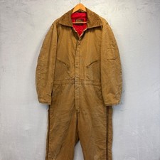 Vintage Walls Blizzard-Pruf Duck Canvas Coveralls Mens XL Brown Insulated Work