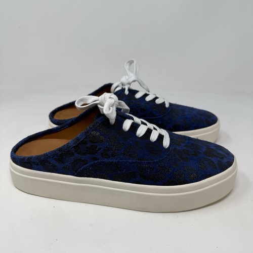Zapatillas deportivas Lucky Brand para mujer talla US 9M Talani informales azules zuecos estampado de leopardo