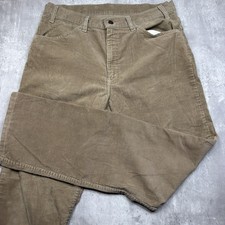 VTG 80s 90s Levi's Tan Corduroy Pants Mens Size 36x33 Straight White Tab USA