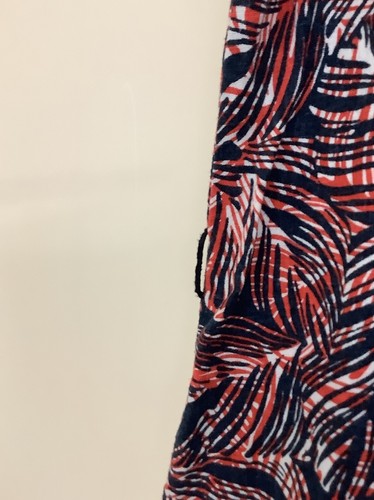 Lily and Me Size 12 Dress Red, White, Blue Print, Linen Blend, Side Pockets - Picture 6 of 7