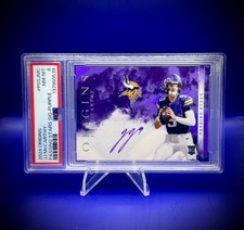 2024 Panini Origins JJ McCarthy On Card Auto /17 Passing Stars Rookie Purple CM