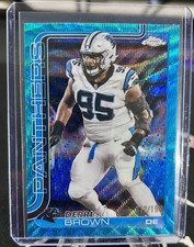 Topps Chrome 2025 DERRICK BROWN #47 Aqua Wave Color Match /199 Panthers