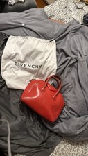 Givenchy Antigona Red Small Satchel Handbag A...