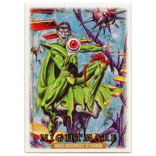 2024 Upper Deck Marvel Masterpieces '92 Platinum Nightmare Leather #61 (NM)