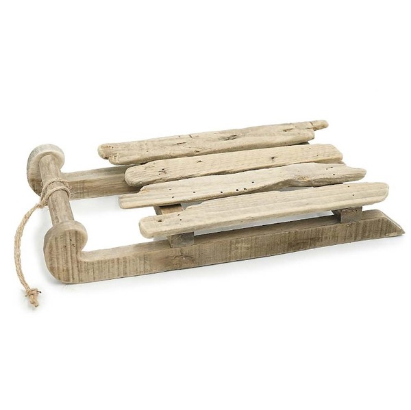 Weihnachtsdeko Schlitten Deko Antik Holzschlitten 34X16Cm Tischdeko Weihnachten-image