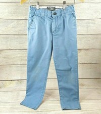 H M Boys Pants Light Blue Chino Straight Leg LOOG Kids Youth Slacks 8-9 Years