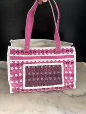 Build A Bear Purse White Pink Black for Carrying Plushies