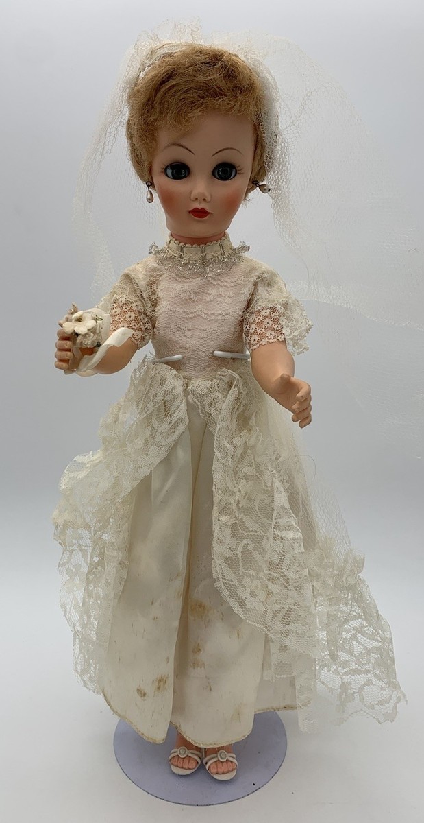 Vintage 1950s High Heel Fashion Doll Bride 20 Inch Vintage fashion