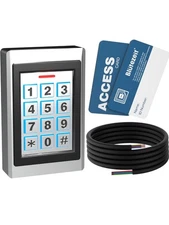 Blütezeit Wired Gate Opener Metal Entry Keypad w 2 RFID Cards & 16.4ft Cable
