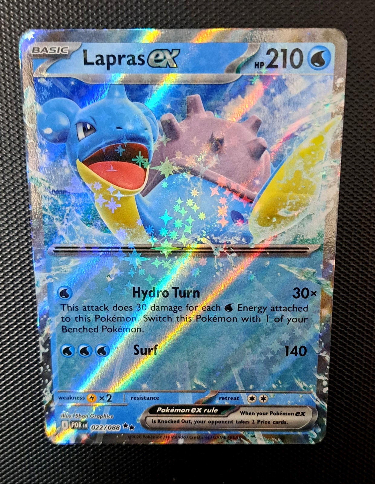 Lapras ex 022/088 Me03: Perfect Order Holo Pokémon Rare English Card NM/LP