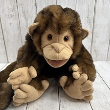 Folktails Folkmanis Large Monkey Hand Puppet Full Body Brown Plush long tail