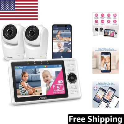 5'' HD IPS Baby Monitor with Two-Way Audio & Motion Detection Technology