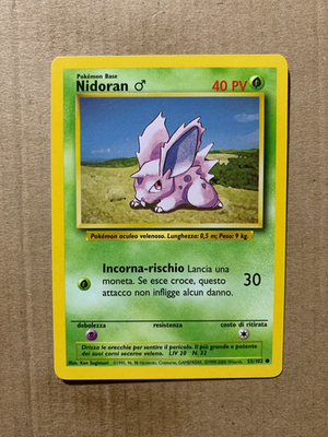 ITALIAN Nidoran 55/102 Base Set - Common Pokemon Card - NM/Mint | eBay ITALIAN Nidoran 55/102 Base Set - Common Pokemon Card - NM/Mint | eBay